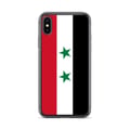 Miniatyrbild 1 av 2: Mobilskal – Syriens flagga – Kompatibel med iPhone X – Mjuk skal – Stötresistent och antikross – Silikon – Pixelforma