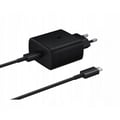 Miniatyrbild 1 av 2: Samsung Väggladdare EP-TA845EWE 45 W med USB-C-kabel EP-DW767JWE 45 W 1,8 m (ersättningsförpackning) - svart