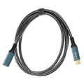Miniatyrbild 1 av 2: USB-C förlängning - LINQ - 2m - Snabbladdning 100W - Överföring 20 Gbps - Upplösning 8K