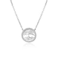 Miniatyrbild 1 av 2: Collier - AGATO - Livets träd - Silver 925 - Kubisk zirkon - Justerbar längd 42 cm