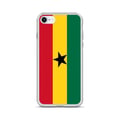 Miniatyrbild 1 av 2: Mobilskal – Ghana Flagga – Kompatibel med iPhone SE – Mjuk Fodral – Slitstark och Stötsäker - Silikon - Pixelforma