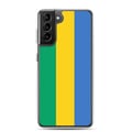 Miniatyrbild 1 av 2: Mobilskal – Gabons flagga – Kompatibel med Samsung Galaxy S21 Ultra – Mjuk fodral – Slitstark och stötresistent – Pixelforma