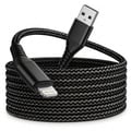 Miniatyrbild 1 av 5: PH26 Nylonflätad Kabel 1 Meter för iPhone 6s, USB A till Lightning-kabel, Laddning och Dataöverföring