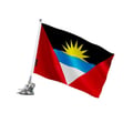 Miniatyrbild 1 av 3: Sugrörsstång – Flagga Antigua och Barbuda – 27 x 35 cm – Polyester – Rostfritt Stål – Pixelforma