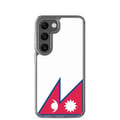 Miniatyrbild 1 av 2: Mobilskal - Samsung - Galaxy S23 - Nepals flagga - Flexibel - Flerfärgad