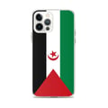 Miniatyrbild 1 av 2: Mobilskal – Väst-Sahara Flagga – Kompatibel med iPhone 12 Pro Max – Mjuk Fodral – Slitstark och Stötsäker – Pixelforma