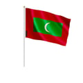 Miniatyrbild 1 av 3: Mini Maldivernas flagga – 14 x 21 cm – Att hålla i handen – Polyester – 1 styck – Pixelforma