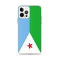 Miniatyrbild 1 av 2: Telefonfodral – Djibouti flagga – Kompatibel med iPhone 12 Pro Max – Flexibelt fodral – Slitstarkt och stötsäkert - Silikon - Pixelforma