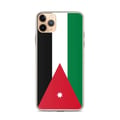 Miniatyrbild 1 av 2: Telefonfodral – Jordanien flagga – Kompatibel med iPhone 11 Pro Max – Mjuk skydd – Slag- och stötresistent – Pixelforma