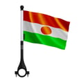 Miniatyrbild 1 av 3: Cykelflagga Niger i polyester – 14 x 21 cm – Cykelflagga – 5 stycken