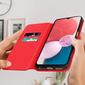 Miniatyrbild 3 av 5: Samsung Galaxy A13 Fodral - AVIZAR - Video Support Plånboksfodral - Röd