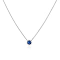 Miniatyrbild 1 av 2: Collier - AGATO - AGS1561/47-DB - Silver 925 - Blå zirkon - Justerbar längd 42 cm