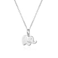Miniatyrbild 1 av 2: Silverhalsband - AGATO - Elefant - Silver 925 - Justerbar längd 35-40 cm - Hänge 1,5x1,4 cm