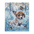 Miniatyrbild 1 av 2: Kit för broderi med korsstygn Oven - Hundsnö 20x25 cm