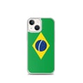 Miniatyrbild 1 av 2: Mobilskal – Brasiliens flagga – Kompatibel med iPhone 13 mini – Flexibelt fodral – Stöt- och rivtåligt - Silikon - Pixelforma