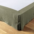 Miniatyrbild 1 av 2: "Gaïa" sängkjol alla storlekar "Cotton Gauze" - Gaïa Romarin - 140 x 190 cm