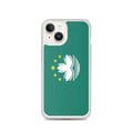 Miniatyrbild 1 av 2: Telefonskal – Flagga från Macao – Kompatibel med iPhone 14 – Mjuk Fodral – Hållbar och Stötsäker – Silikon – Pixelforma