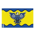 Miniatyrbild 1 av 3: Burnaby-flagga – 60 x 90 cm – Hållbar polyester – 2 metallöglor – Inomhus/Utomhusbruk – Pixelforma