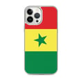 Miniatyrbild 1 av 2: Mobilskal – Senegalets flagga – Kompatibel med iPhone 13 Pro Max – Mjuk fodral – Slitstark och stöttålig - Silikon - Pixelforma