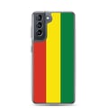 Miniatyrbild 1 av 2: Telefonfoder – Bolivias flagga – Kompatibel med Samsung Galaxy S21 Plus – Mjukt fodral – Resistenta och stöttåliga – Pixelforma