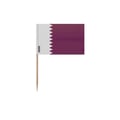 Miniatyrbild 1 av 3: Tandpetare Qatarflagga - 10 cm - 100 stycken - Plasthäftande - Bambustick - Pixelforma
