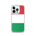 Miniatyrbild 1 av 2: Telefonfodral – Italiens flagga – Kompatibel med iPhone 14 Pro – Mjukt etui – Slitstark och stötabsorberande - Silikon - Pixelforma