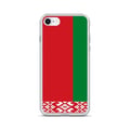 Miniatyrbild 1 av 2: Telefonfodral – Belarus flagga – Kompatibel med iPhone 7 Plus – Mjuk fodral – Stöttålig och stötabsorberande - Silikon - Pixelforma