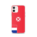Miniatyrbild 1 av 2: Telefonfodral – Wallis och Futuna Flagga – Kompatibel med iPhone 12 – Mjuk Fodral – Slitstark och Stötresistent - Silikon - Pixelforma