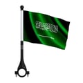 Miniatyrbild 1 av 3: Saudiarabisk cykelflagga i polyester – 14 x 21 cm – Cykelflagga – 10 stycken