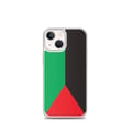 Miniatyrbild 1 av 2: Mobilskal – Martinique Flagga – Kompatibel med iPhone 13 mini – Flexibelt Fodral – Stöttålig och Chockresistent – Silikon – Pixelforma