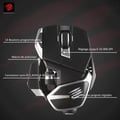 Miniatyrbild 4 av 5: Madcatz R.A.T. DWS trådlös spelmus - Lång batteritid - 16000 DPI Bluetooth Gamer Mouse - 14 programmerbara knappar