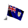 Miniatyrbild 1 av 3: Sugrörsstång – Flagga Anguilla – 27 x 35 cm – Polyester – Rostfritt Stål – Pixelforma