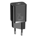 Miniatyrbillede 5 af 6: Lader - BASEUS - TZCCSUP-L01 - Indendørs - 1 USB-C-port - Hurtig opladning - Sort