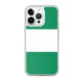 Miniatyrbild 1 av 2: Mobilskal – Nigerias flagga – Kompatibel med iPhone 14 Pro Max – Mjuk fodral – Slitstark och stötresistens – Silikon – Pixelforma