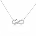 Miniatyrbild 1 av 2: Halsband - AGATO - Infinity Love AGS1573/47 - Silver 925 - Zirkon Kubisk - Längd 42 cm