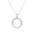 Miniatyrbild 1 av 2: Halsband - AGATO - AGS1604/47 - Sterlingsilver 925 - Pendentiv i zircon - Justerbar längd 42 cm