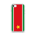 Miniatyrbild 1 av 2: Mobilskal – Guadeloupe-flagga – Kompatibel med iPhone 7 Plus – Mjuk fodral – Stöttålig och antichock – Silikon – Pixelforma