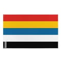 Miniatyrbild 1 av 3: Flagga Fem raser för en kinesisk union – 192 x 288 cm – Polyester – Öljett i järn – Motståndskraftig