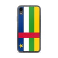 Miniatyrbild 1 av 2: Telefonkapsel - PIXELFORMA - iPhone XR - Mjuk - Hållbar - Flagga Centralafrikanska republiken