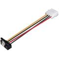 Miniatyrbild 1 av 2: Böjd kabel - AISENS - A131 - 4Pin/M-SATA - 16 cm - Svart