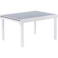 Miniatyrbild 1 av 6: Modulo T 6/10 Full White Glass Trädgårdsbord Wilsa Garden