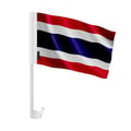 Miniatyrbild 1 av 2: Thailändsk Bilflagga – 14 x 21 cm – Polyester Tyg – Fäste på Fönster – 20 stycken – Pixelforma