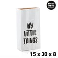 Miniatyrbild 1 av 3: Papperpåse - Oh My Home - 15 x 30 x 8 cm - Vit - Modernt Design - Inomhusförvaring