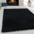 Miniatyrbild 1 av 4: Shaggy matta - MELIS HOME - Uni - 80x150 cm - 30 mm lugg - Svart