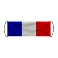 Miniatyrbild 1 av 3: Rullbanner – Frankrikes flagga – 24 x 70 cm – Polyester – Handflagg – Pixelforma