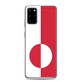 Miniatyrbild 1 av 2: Telefonhölje – Grönlands flagga – Kompatibel med Samsung Galaxy S21 Ultra – Mjukt fodral – Slitstarkt och stötresistent – Pixelforma