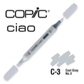 Miniatyrbild 1 av 2: Copic Ciao alkoholmarkör (Cool Greys C) - Copic:C3 Cool Grey No.3 färgkarta