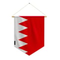 Miniatyrbild 1 av 3: Fanion – Flagga för Bahrain – 30 x 45 cm – Polyester – Att hänga – Pixelforma