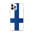 Miniatyrbild 1 av 2: Telefonfodral – Finlands flagga – Kompatibel med iPhone 12 Pro Max – Mjuk och flexibel – Slitstark och stöttålig – Pixelforma