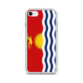 Miniatyrbild 1 av 2: Mobilskal – Kiribatis flagga – Kompatibel med iPhone SE – Mjuk Fodral – Stöttålig och Chockabsorberande - Silikon - Pixelforma